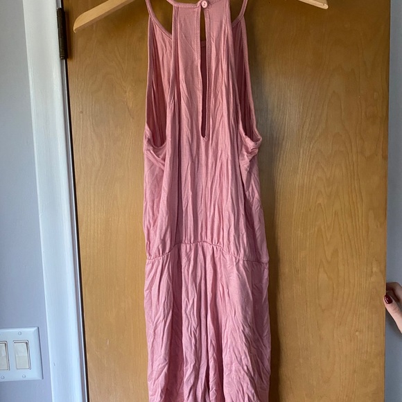 Pinc light pink razor back romper - Picture 2 of 2